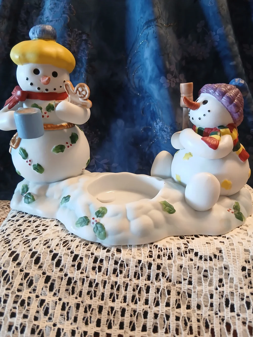PartyLite SNOWBELL KIDS Votive Candle Holder